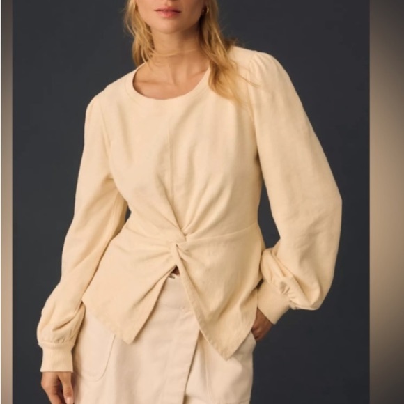 Pilcro anthropologie Twist-Front Sweatshirt 31927 - Picture 1 of 14